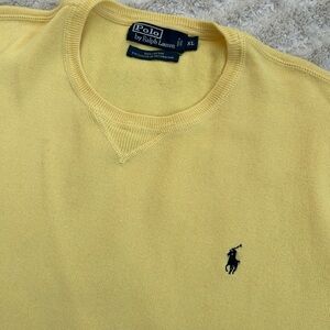 Polo by Ralph Lauren Men's Crewneck Sweater in Yellow
